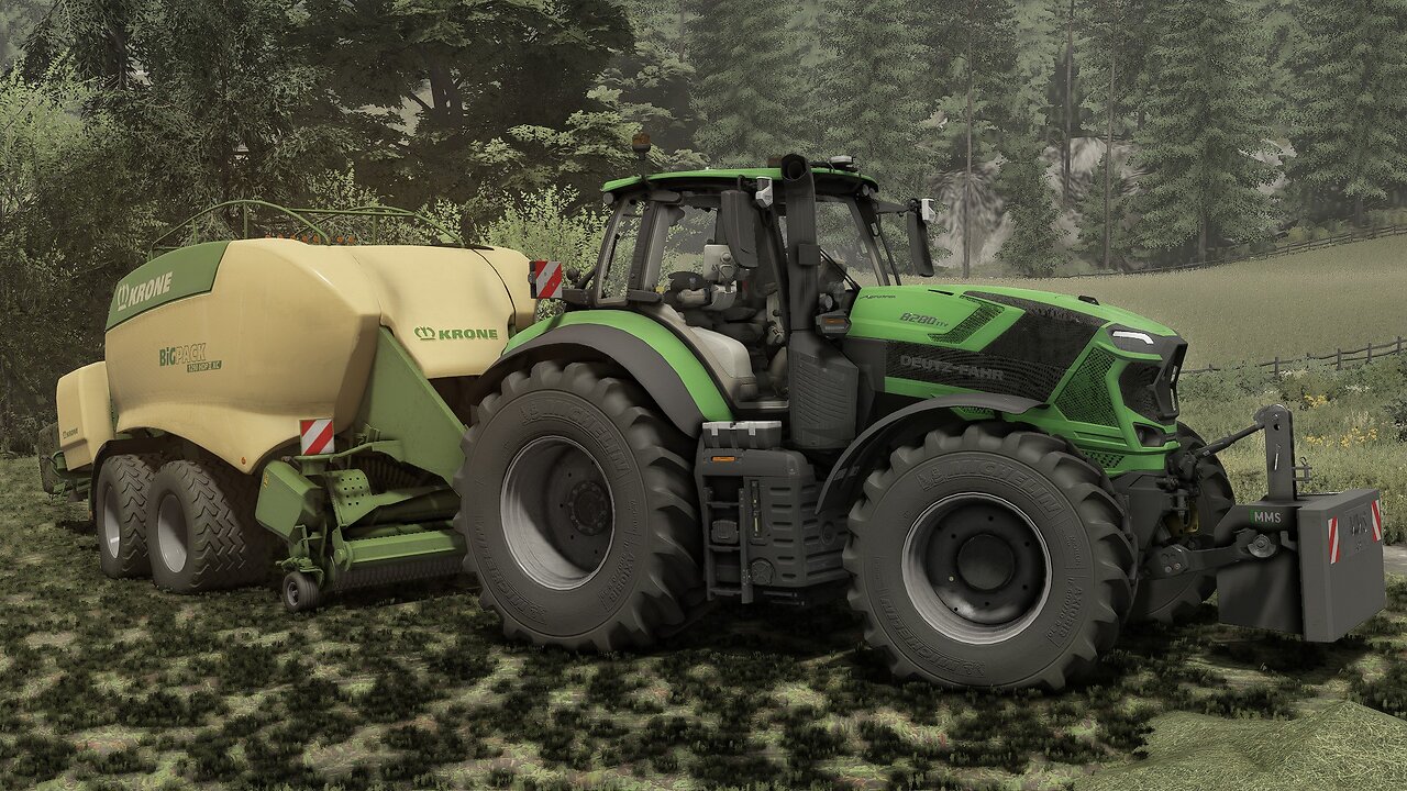 Farming Simulator 22 Deutz Fahr Series 7 TTV & Krone BigPack 1290 HDP || XC | Krumbach | Mod Test