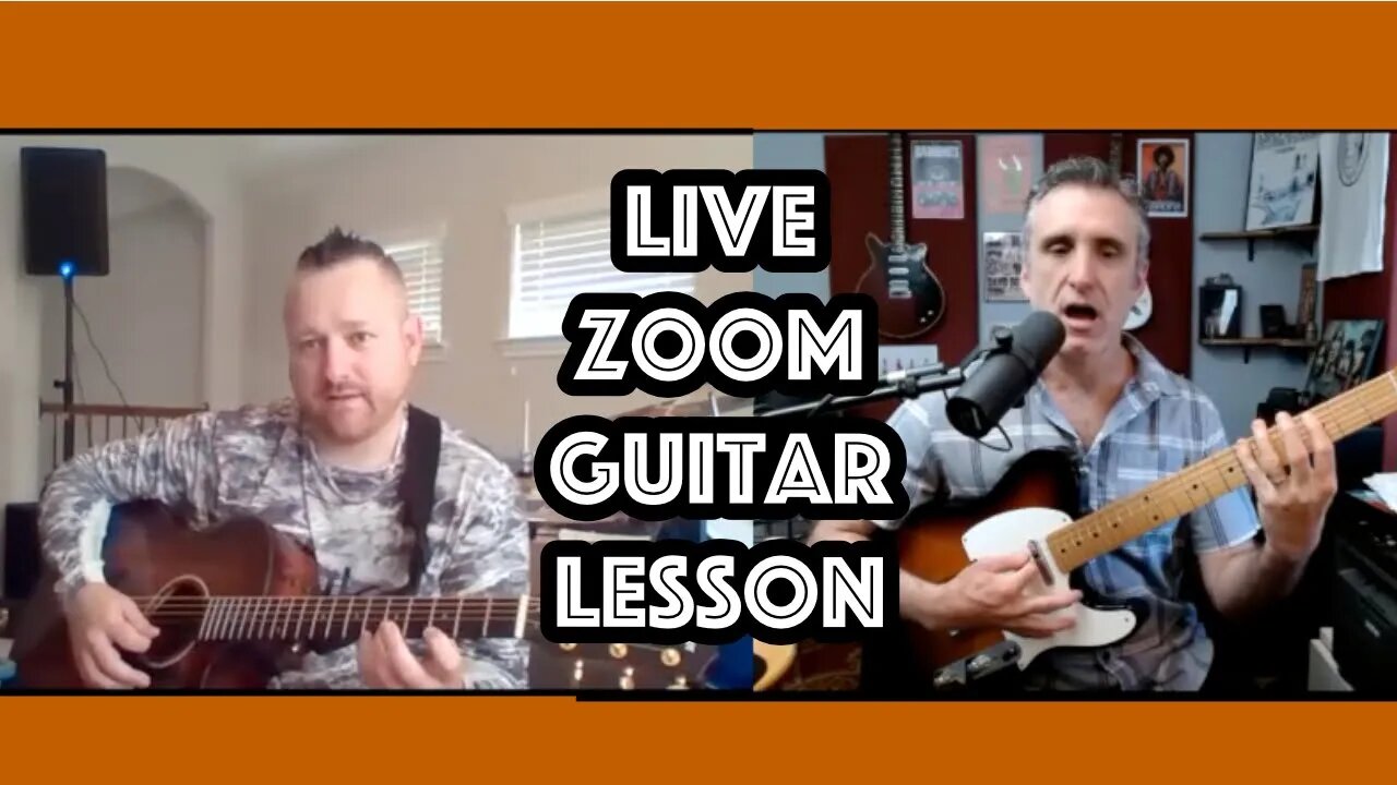 Live Zoom Guitar lesson! (Pre-recorded)