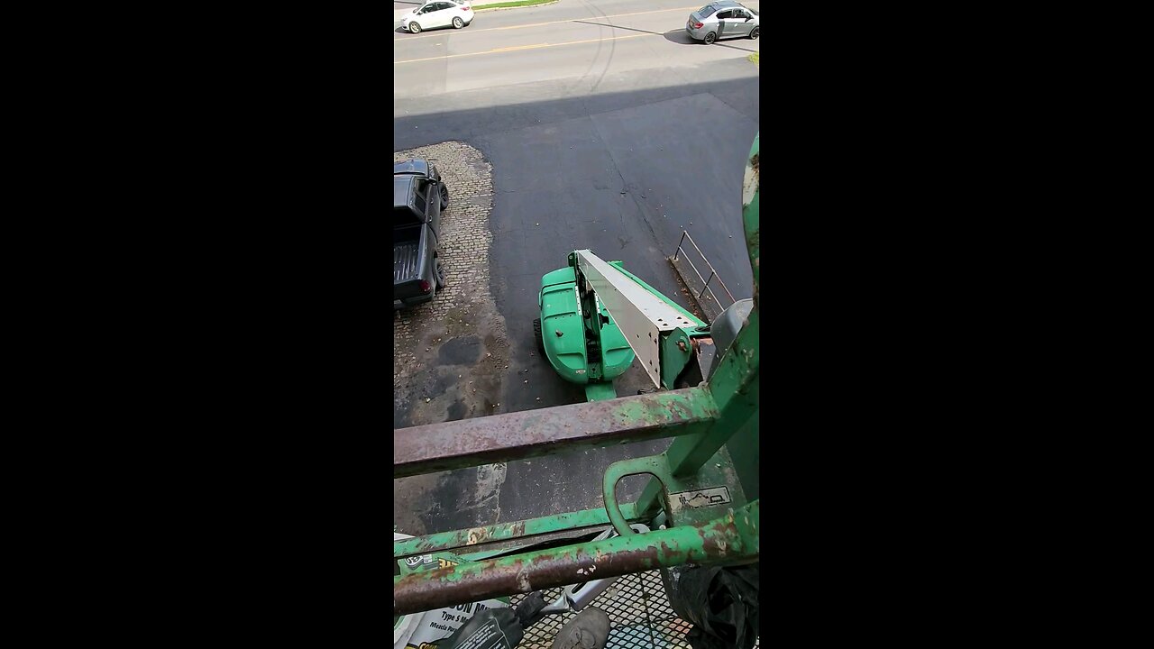masonry work with the lift