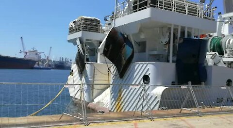 High-tech vessel leaves Durban for African coastal research (84L)