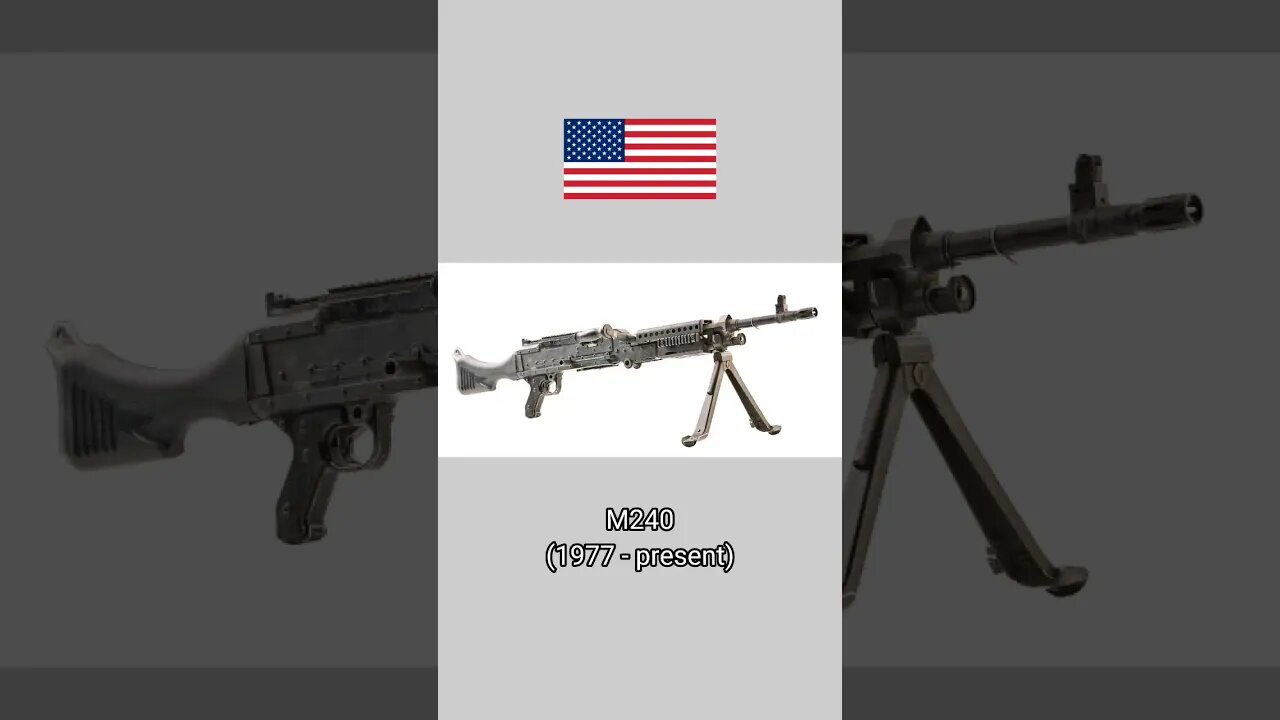 Evolution of USA army light machine gun #military #machinegun #usa #shorts #rifle