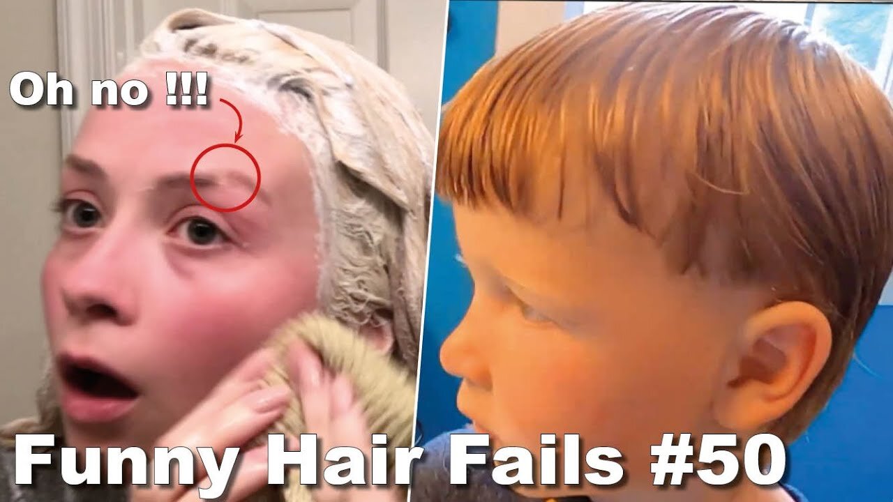 Funny Hair Fails compilation #1 - try not to laugh