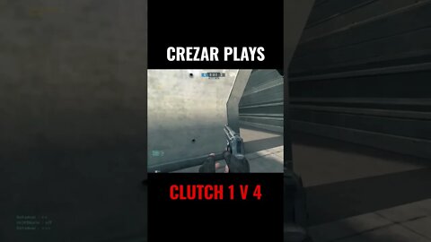 CREZAR Plays - CLUTCH 1 v 4 #youtubeshorts #shorts