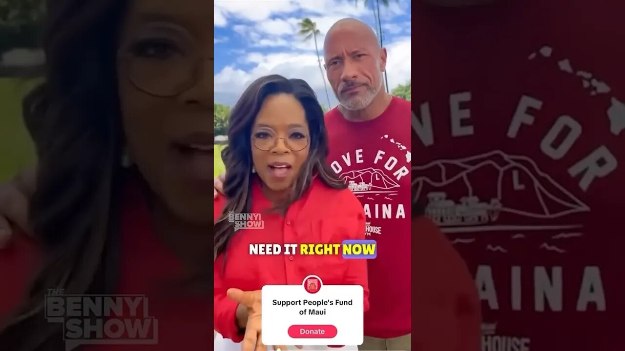 Did Oprah and The Rock seriously ask US to donate when they have more money than GOD? #shorts #viral