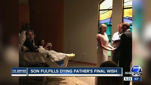 UCHealth staff fulfills man's dying wish by pulling off surprise wedding