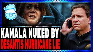 Kamala Harris DEMLOSHED LIVE ON AIR By Ron DeSantis After Clout Chasing Over Hurricane Milton!