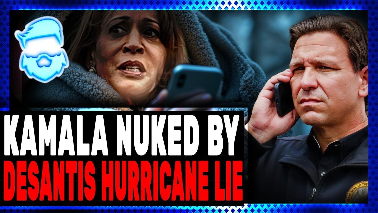 Kamala Harris DEMLOSHED LIVE ON AIR By Ron DeSantis After Clout Chasing Over Hurricane Milton!