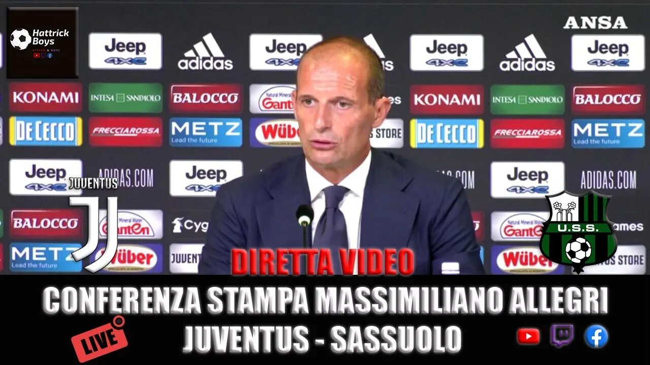 CONFERENZA STAMPA MASSIMILIANO ALLEGRI PRE JUVENTUS SASSUOLO