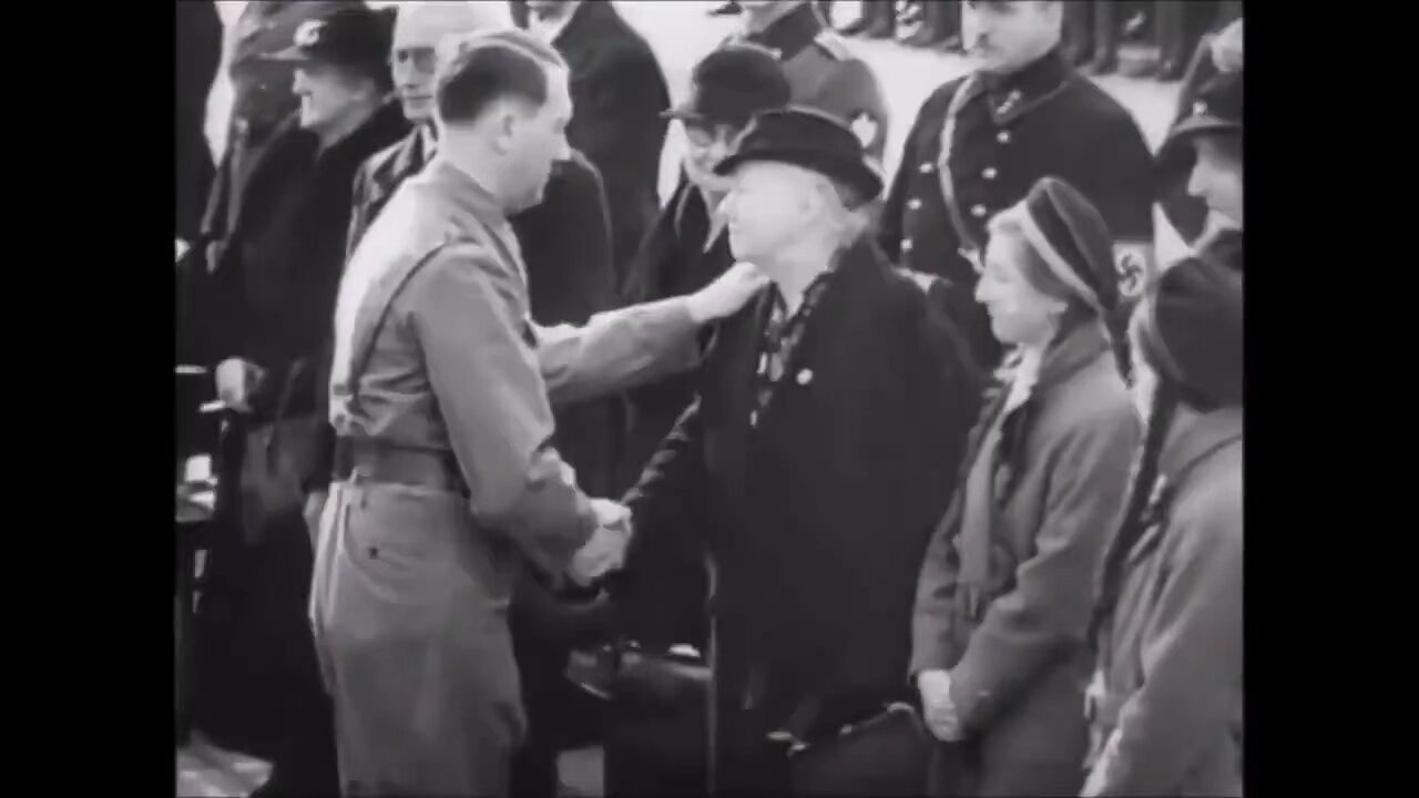 Hitler consoling Girl