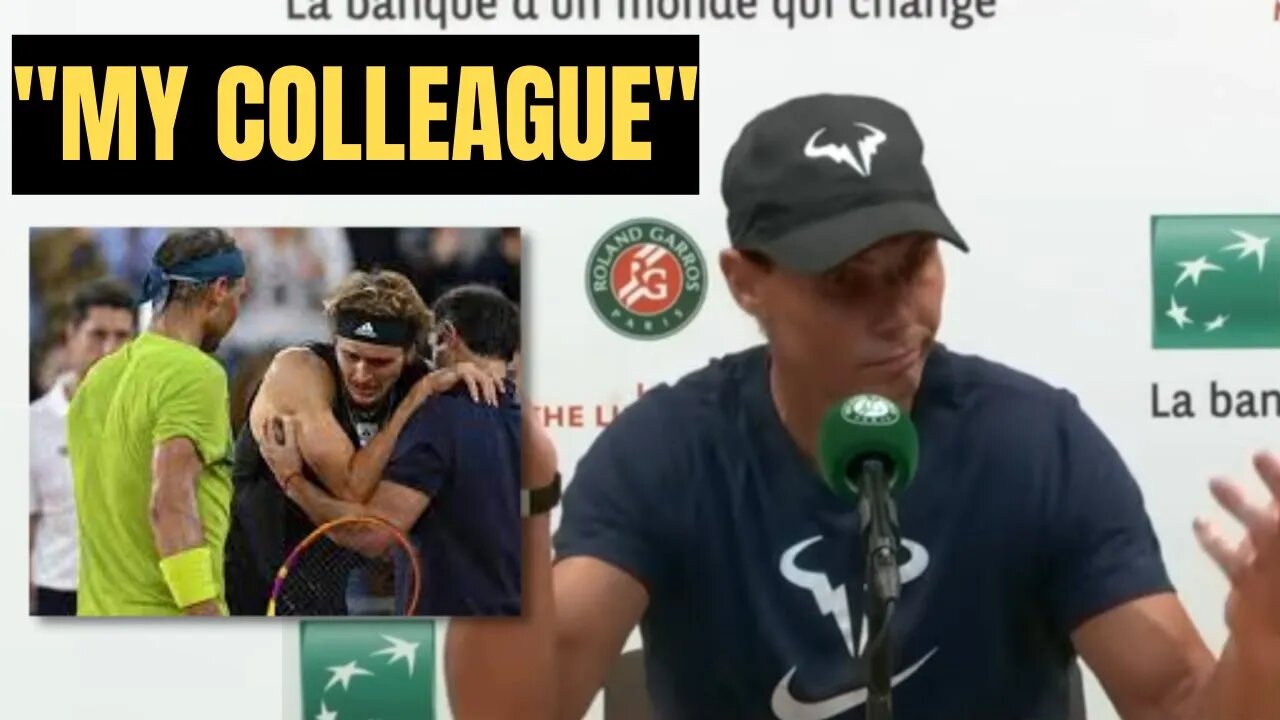 Rafa Nadal - "Zverev is a good guy." Roland Garros 2022 SF Press Conference (HD)