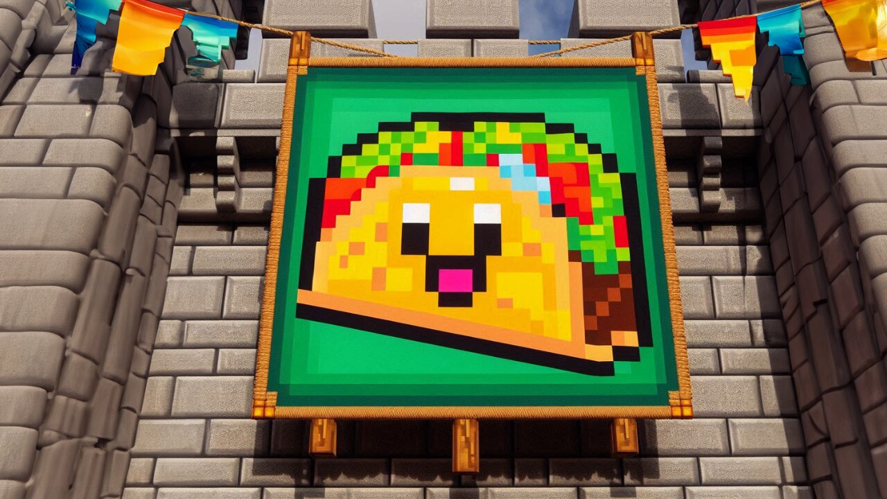 How To Make A Taco Banner In Minecraft