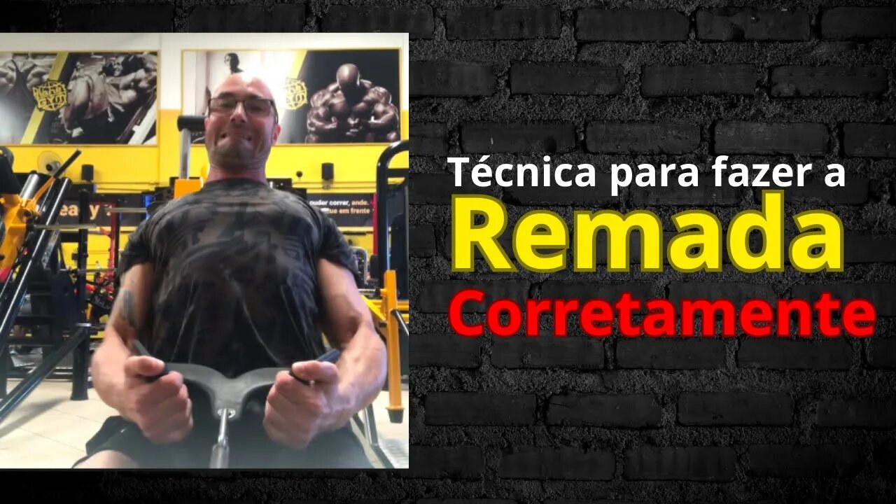 Técnica para ajudar a fazer as remadas de maneira eficiênte