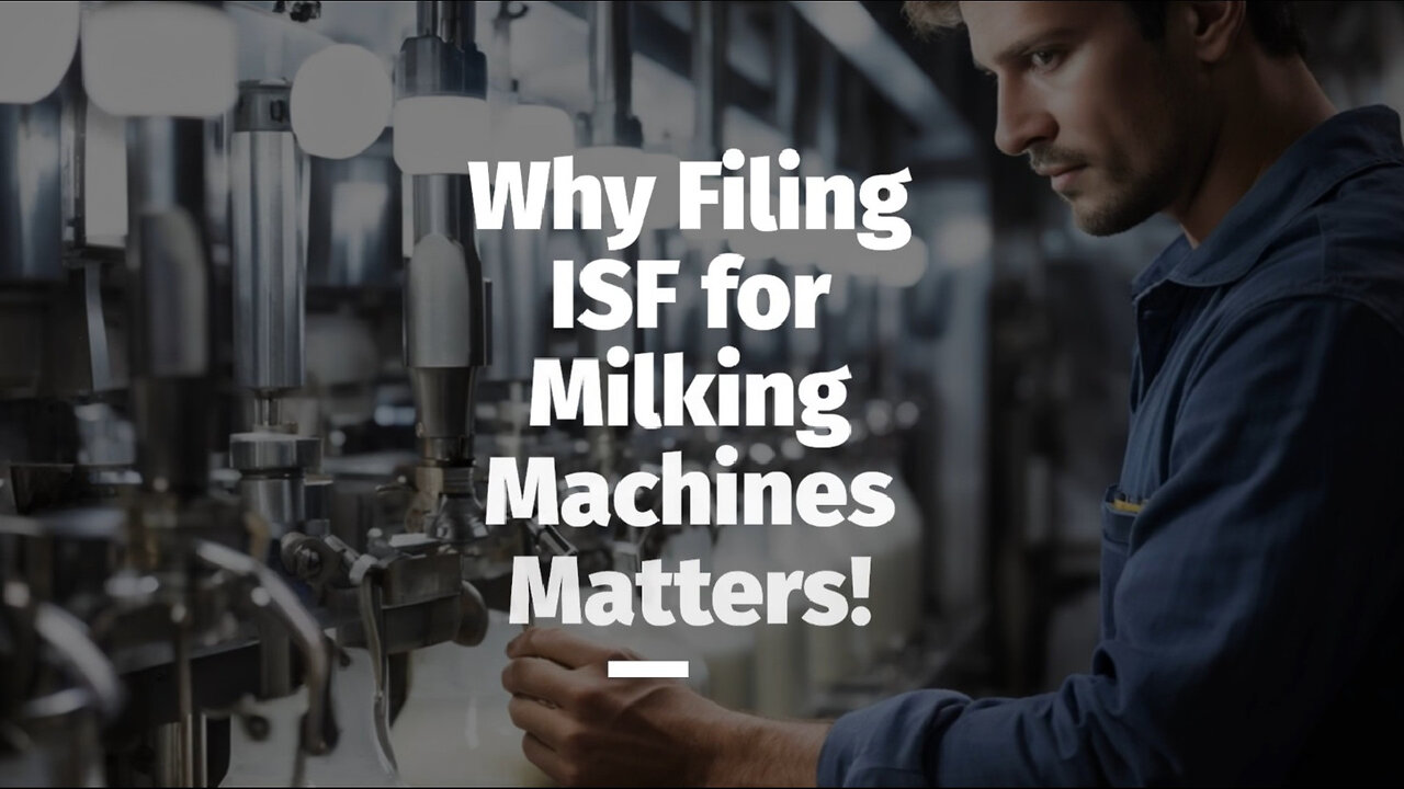 Milking Machines and ISF: Enhancing Security and Preventing Penalties