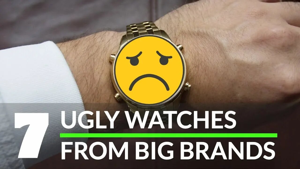 7 UGLY Watches from Iconic Brands [Hublot, Omega, Rolex and Seiko!]