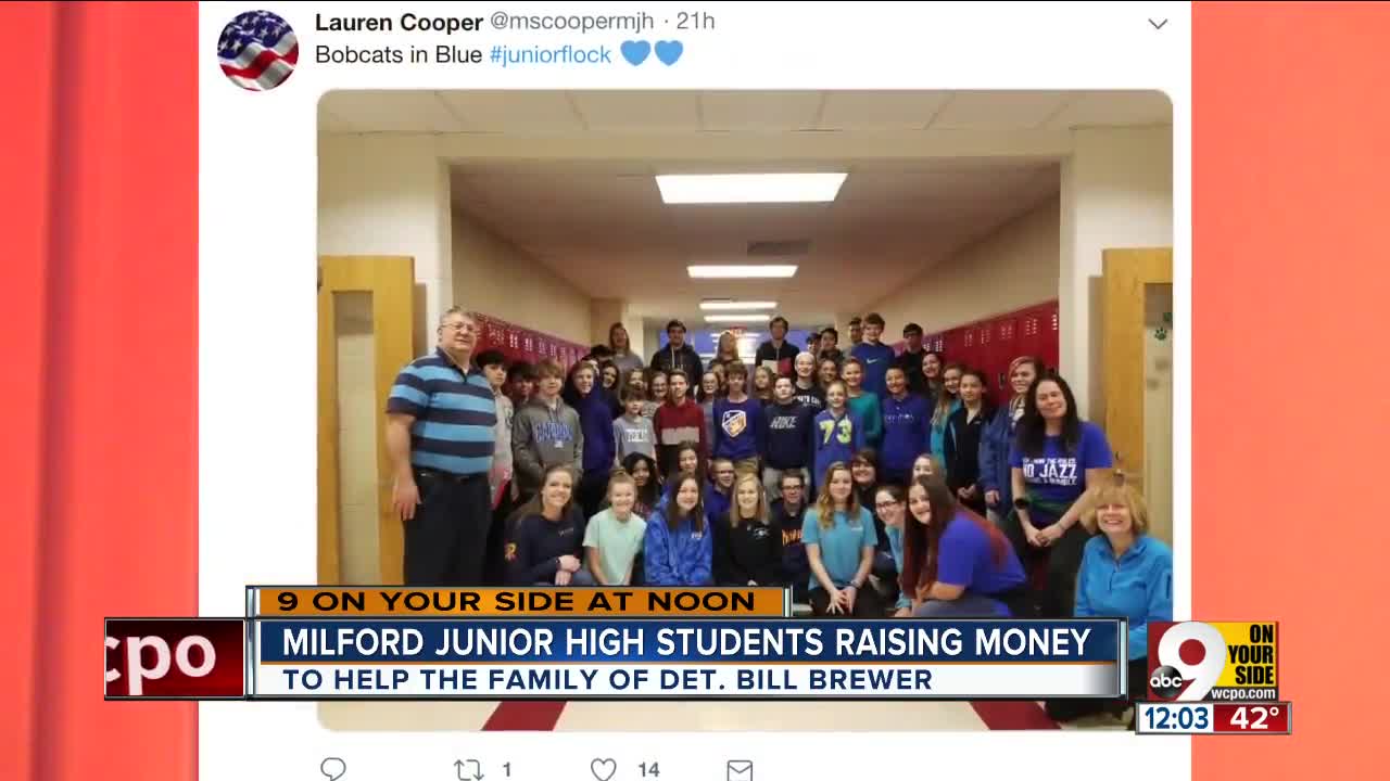 Student fundraiser for Detective Bill Brewer