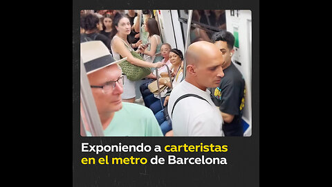 Graba y expone a carteristas en el metro de Barcelona
