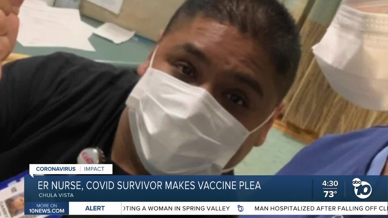 South Bay ER nurse, COVID-19 survivor makes vaccine plea