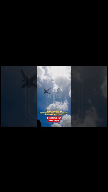 CAÇAS GRIPEN E KC-390 DA FAB SOBREVOAM BRASÍLIA #shorts #foryou #fab #brasil #brasilia #military