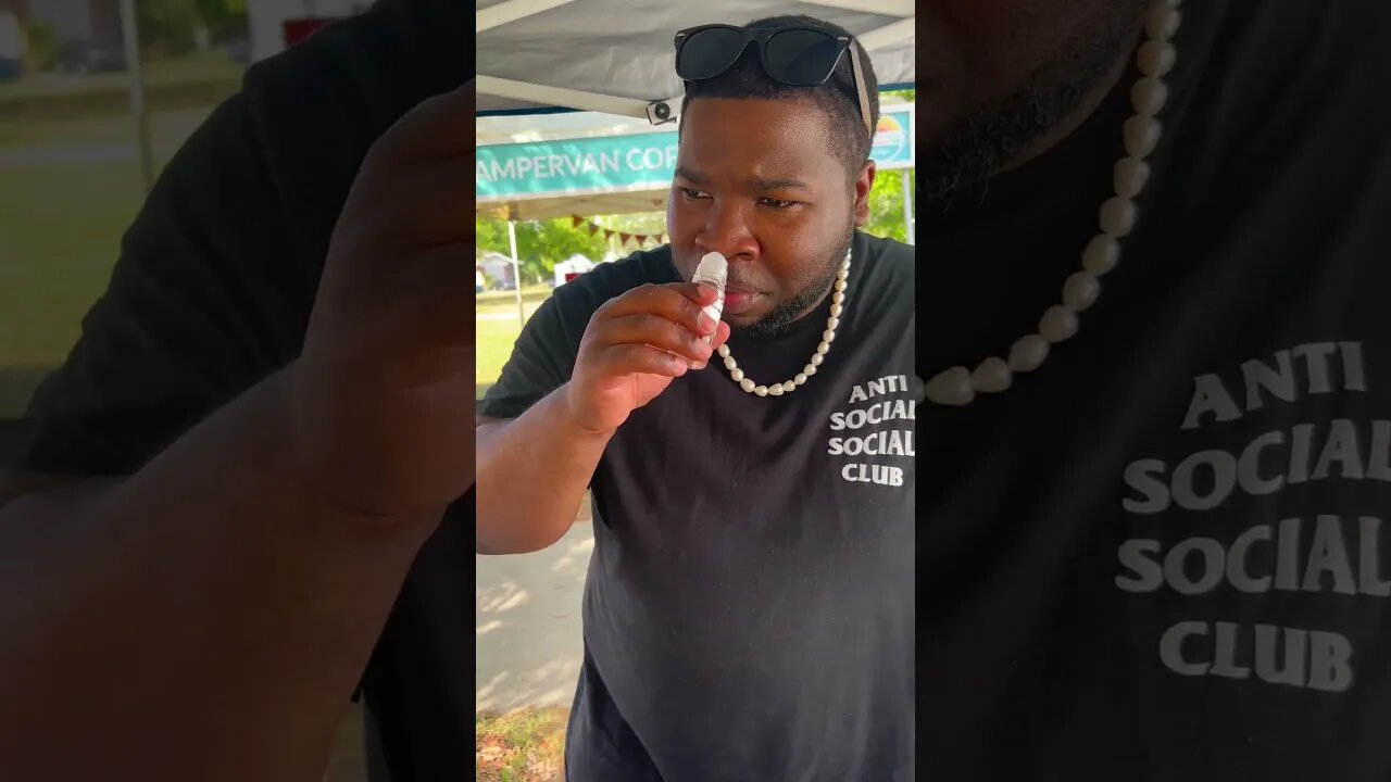 Smelling our oils in public!