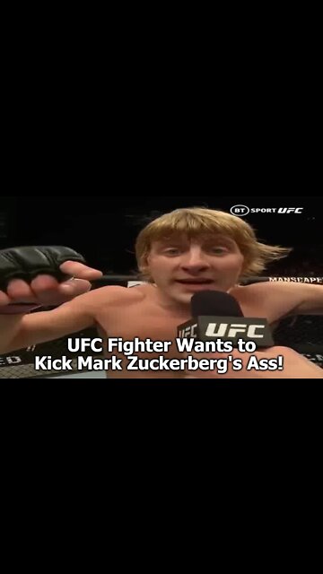 UFC Fighter Wants to Kick Mark Zuckerberg's Ass!