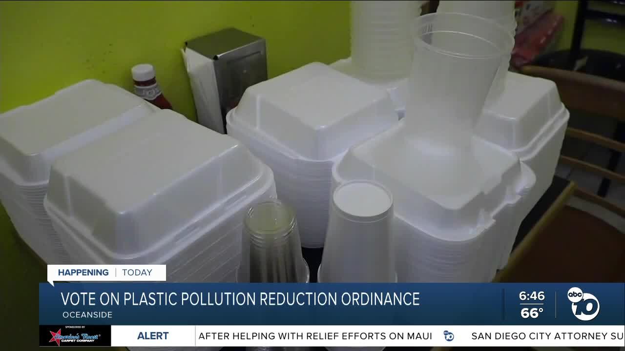 Oceanside City Council to decide on ordinance to ban styrofoam, certain plastics