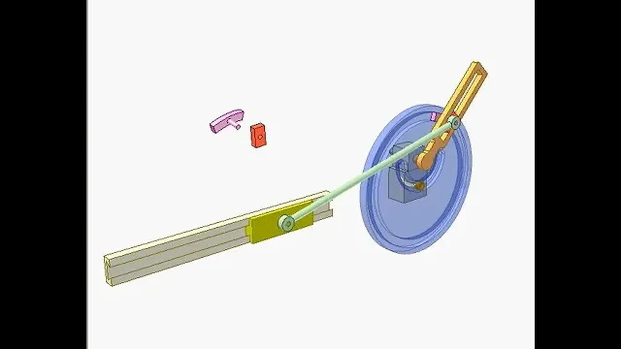 2223 Slider crank mechanism with eccentric