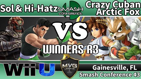 MVG|Sol & Hi-Hatz vs. Crazy Cuban & Arctic Fox - SSB4 Teams Winners R3 - SC43