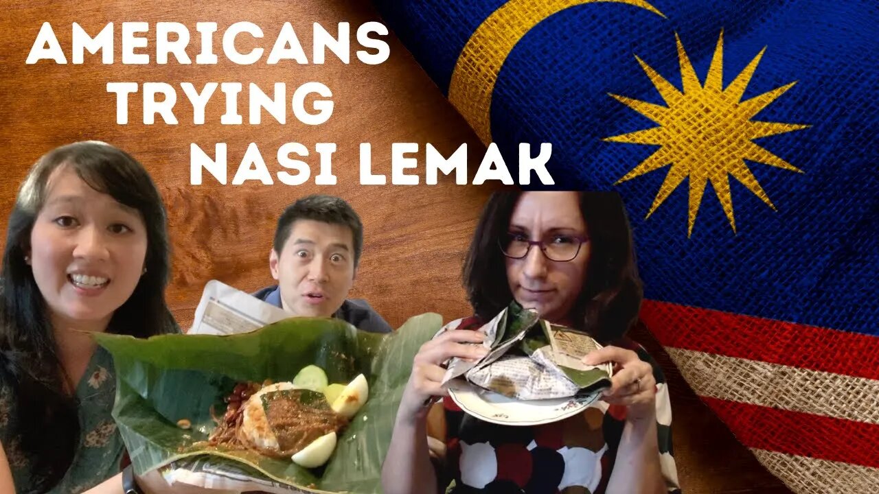 Introducing Nasi Lemak Bungkus to Americans | national dish of Malaysia