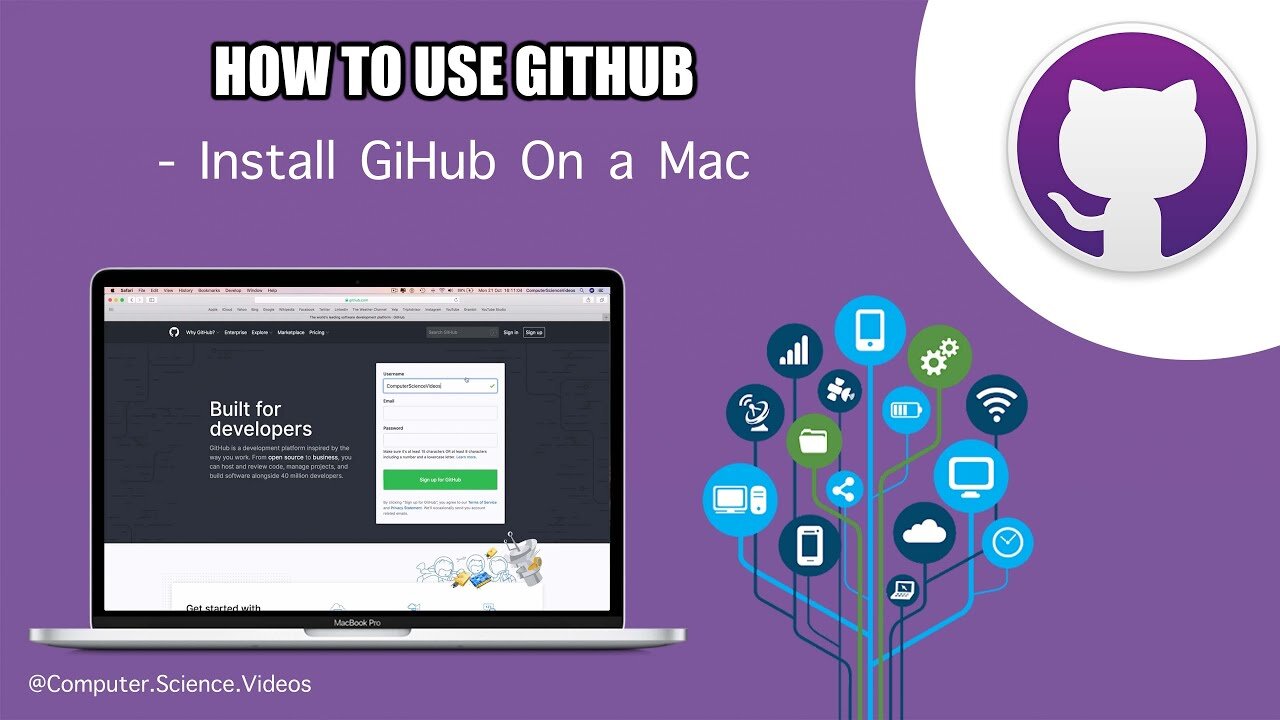 How to INSTALL Github (For Hosting / Version Control) on a Mac Computer - Basic Tutorial | New