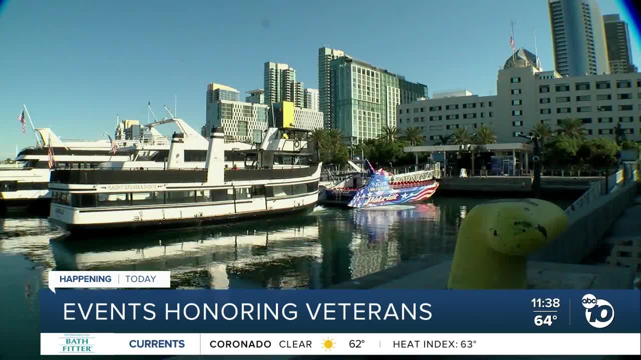 Events held across San Diego to honor veterans on Veterans Day