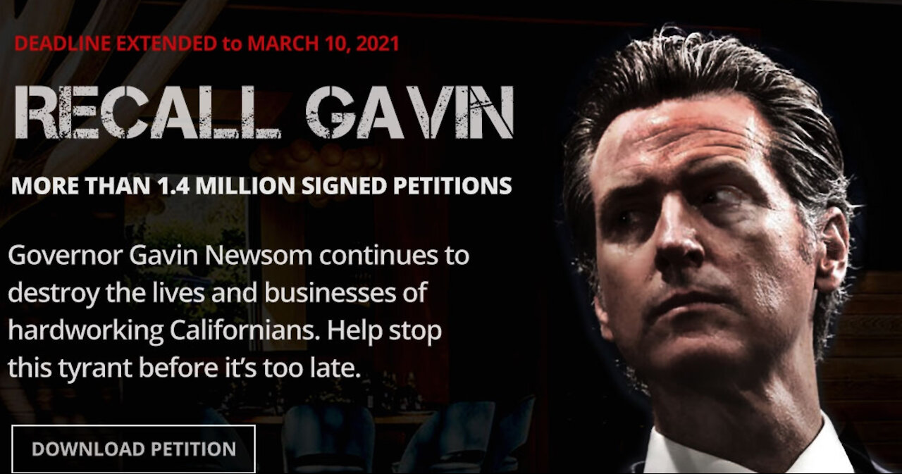 The People Of California Are Standing Up & Gavin Newsom Is About To Be Shown The Door!