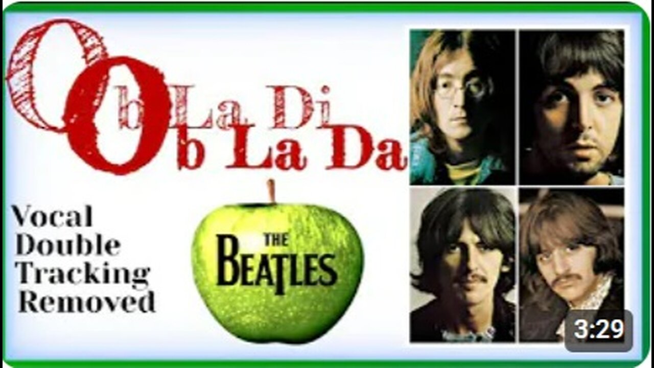 The Beatles 'OB LA DI, OB LA DA' NEW 2024 REMIX (Vocal Double Tracking Removed For A Fresh Take)