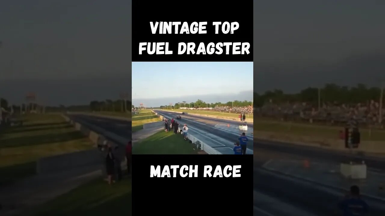 Vintage Top Fuel Dragster Match Race! Send It! #shorts