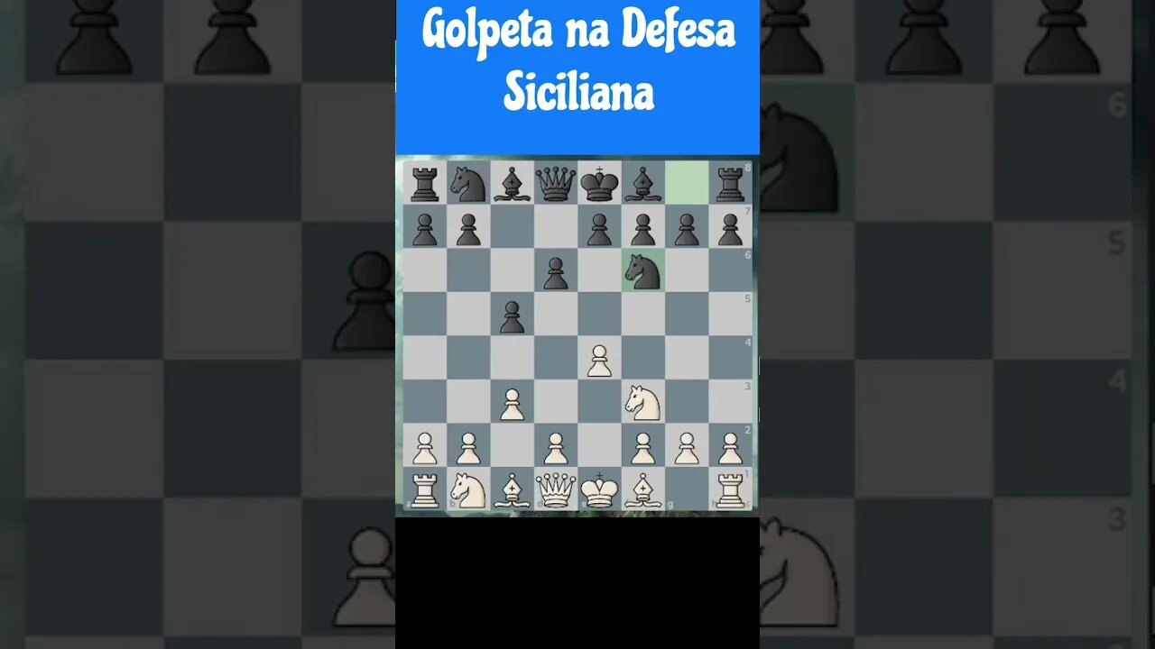 GOLPE NA DEFESA SICILIANA - SICILIAN DEFENSE TRAP