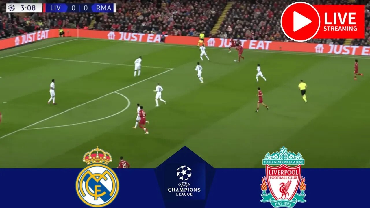 LIVE • REAL MADRID vs. LIVERPOOL FC | CHAMPIONS LEAGUE 2023 | Live Stream Full Match [PES 21]