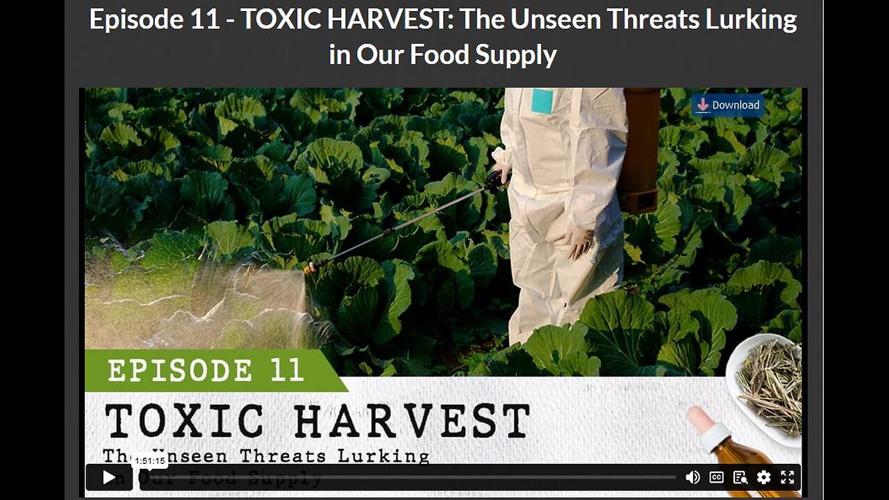 CANCER SECRETS: EPISODE 11- TOXIC HARVEST: The Unseen Threats Lurking in Our Food Supply