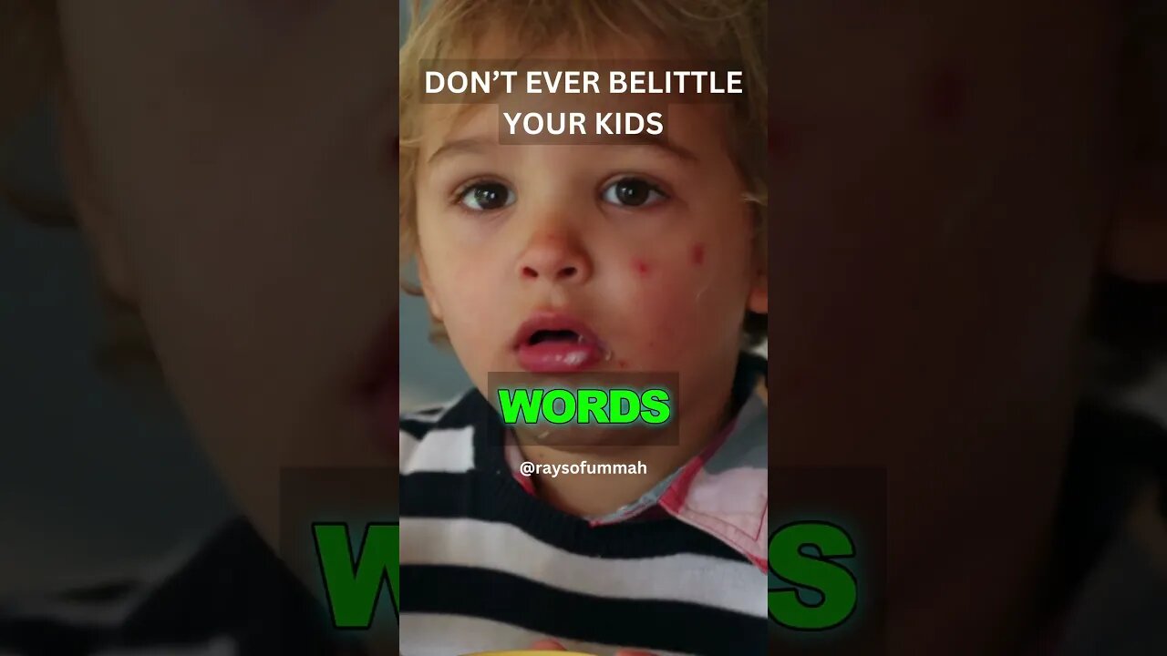 Mufti Menk: Don't Belittle Your Kids