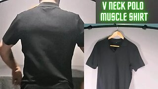 V-neck Polo Muscle Shirt