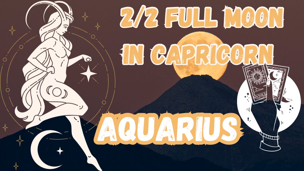 AQUARIUS ♒️- Spiritual breakthrough! 2/2 Full Moon 🌕 in Capricorn tarot #aquarius #tarotary #tarot