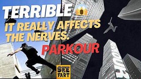 Terrible parkour..scary..It really affects the nerves.😱😱