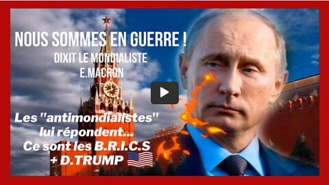 Nous sommes en guerre Mais devinez contre et à cause de qui