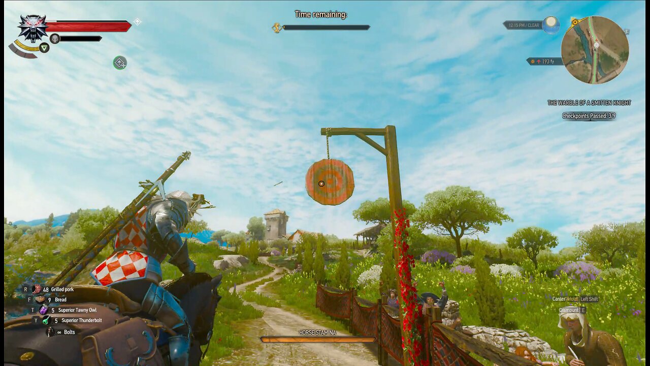 The Witcher 3 warble of smitten knight p3 horse racing