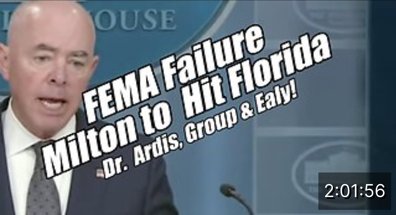 FEMA Failure. Milton to Hit Florida. Dr. Ardis, Group & Ealy! B2T Show, Oct 8, 2024