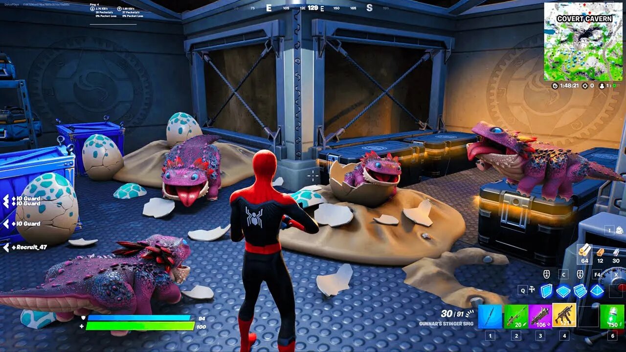 BABY KLOMBO EGG HATCHING UPDATE in Fortnite! (Cattus Cave Location, New Spiderman NPC)