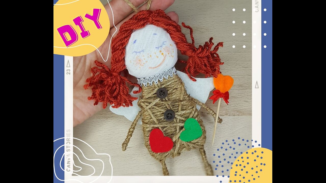 Jute Angel Doll DIY. Christmas Decorations 2024 #diy #craftsmania #holidaycrafts