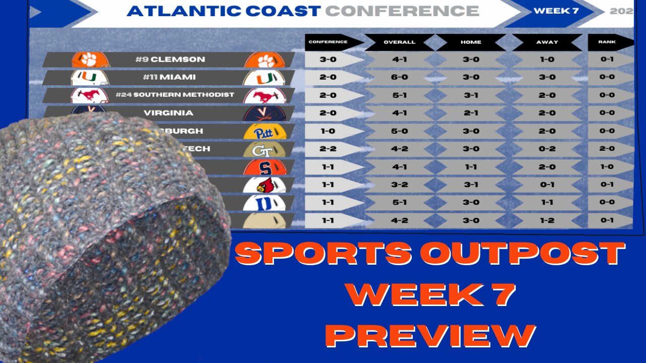 CAL v PITT & ACC Week 7 & Standings-Roady Style