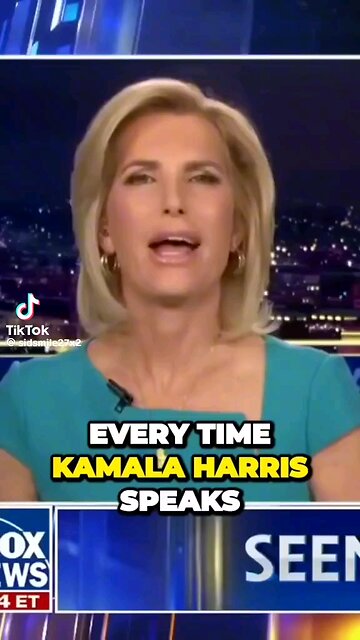 Title: "Unraveling Kamala's Enigmatic Utterances" VD(Kamala Harris delivering a speech with a