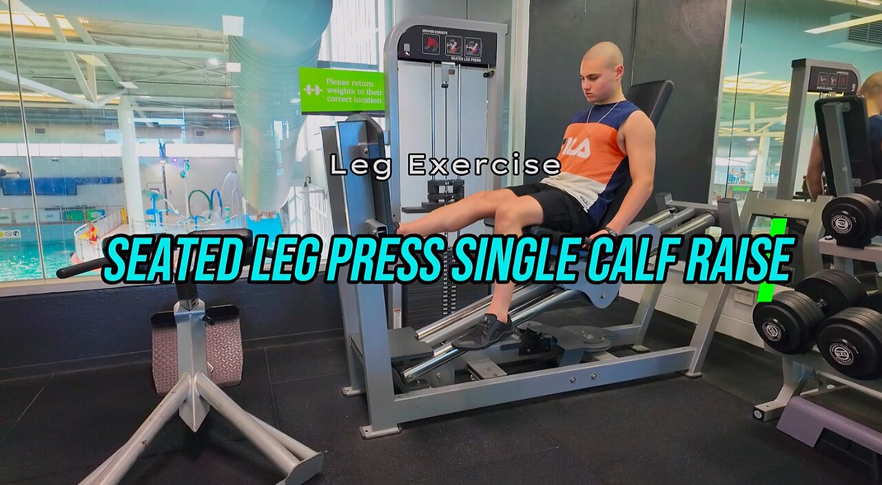 Seated Leg Press Single Calf Raise | LEGS Exercise