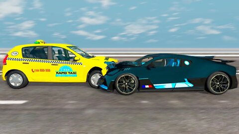 Dacia Sandero VS Bugatti Divo – Face to Face BeamNG.Drive