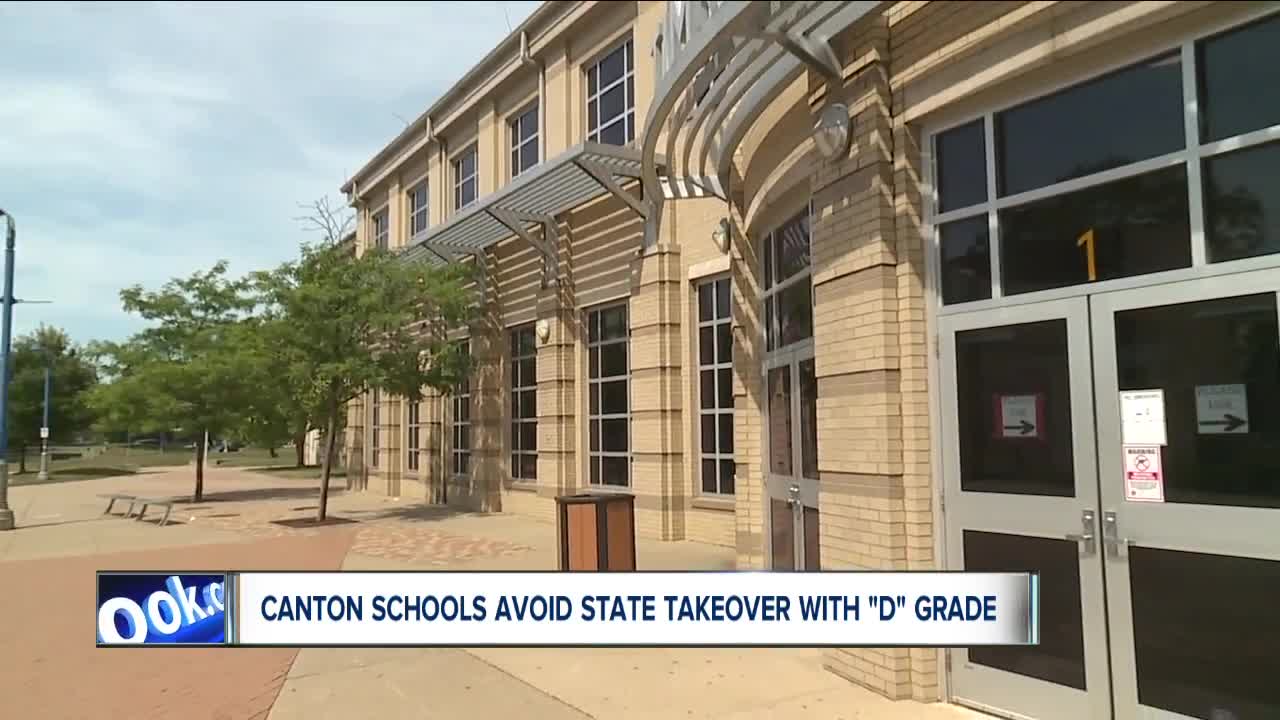 Canton City School District will avoid state takeover with improved 'D' grade